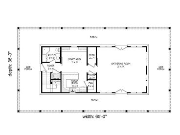 1st Floor Plan, 062P-0003