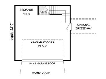 1st Floor Plan, 062G-0061