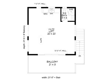 2nd Floor Plan, 062X-0010