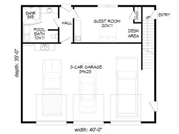 1st Floor Plan, 062G-0242