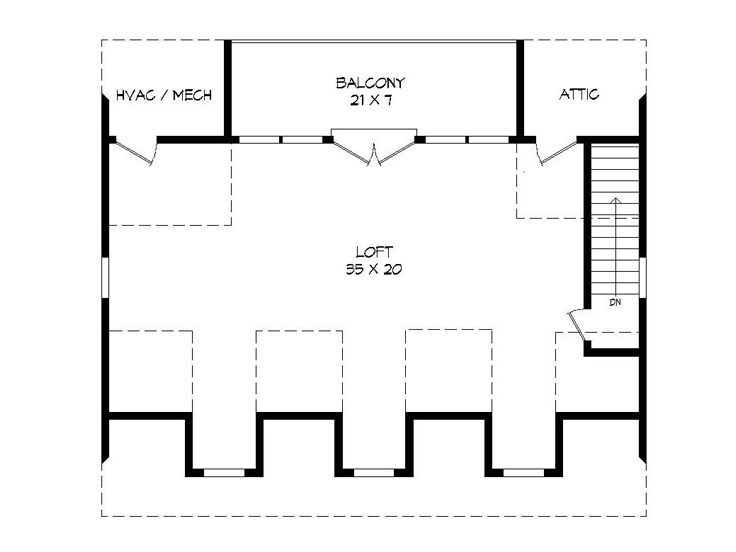 2nd Floor Plan, 062G-0086