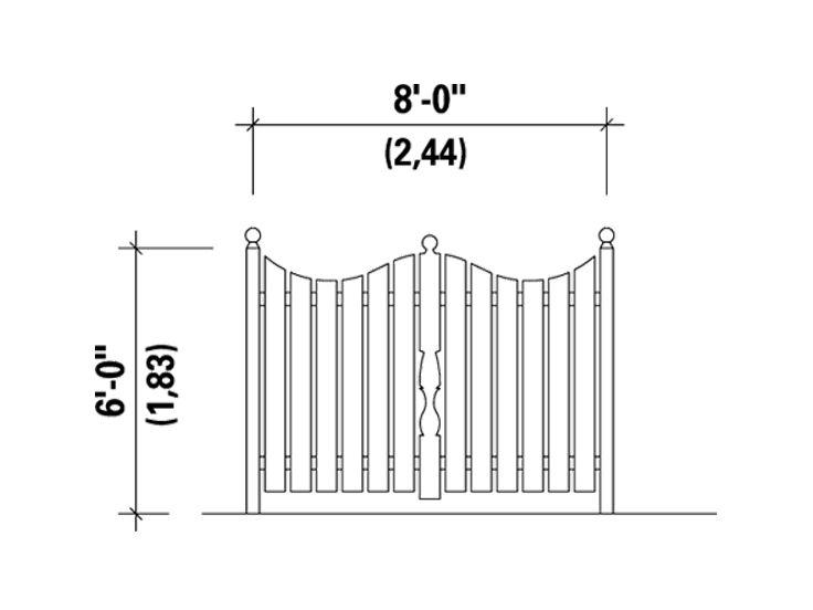 Fence Plans 6’ Tall Fence Plan 072X0069 at www