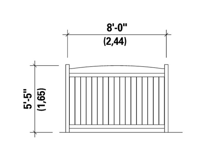 Fence Plans Wooden Privacy Fence Plan 072X0083 at www