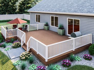 Backyard Deck Plan, 050X-0024