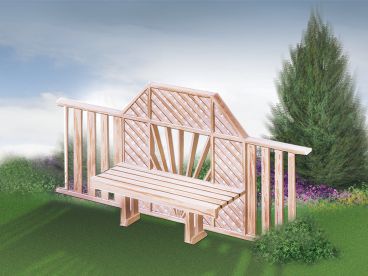 Fence Plan with Bench, 072X-0068
