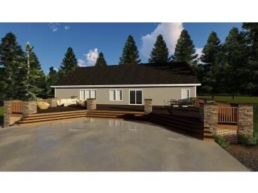 Backyard Deck Plan, 050X-0050