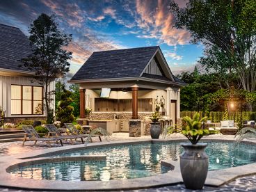 Backyard Pool House, 084P-0003