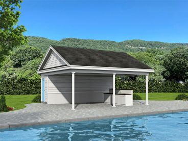 Pool House Plan, 062P-0025