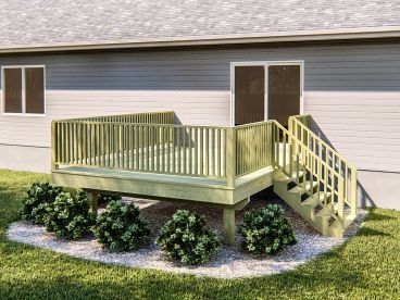 Backyard Deck Plan, 050X-0017