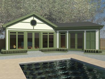 Pool House with Cabana Room, 006P-0007