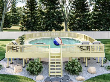 Pool Deck with Catwalk, 050X-0094