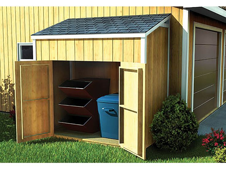 Lean-To Shed Plan, 047S-0008
