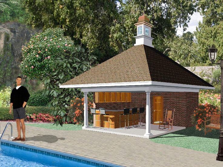 Pool House Design, 006P-0002